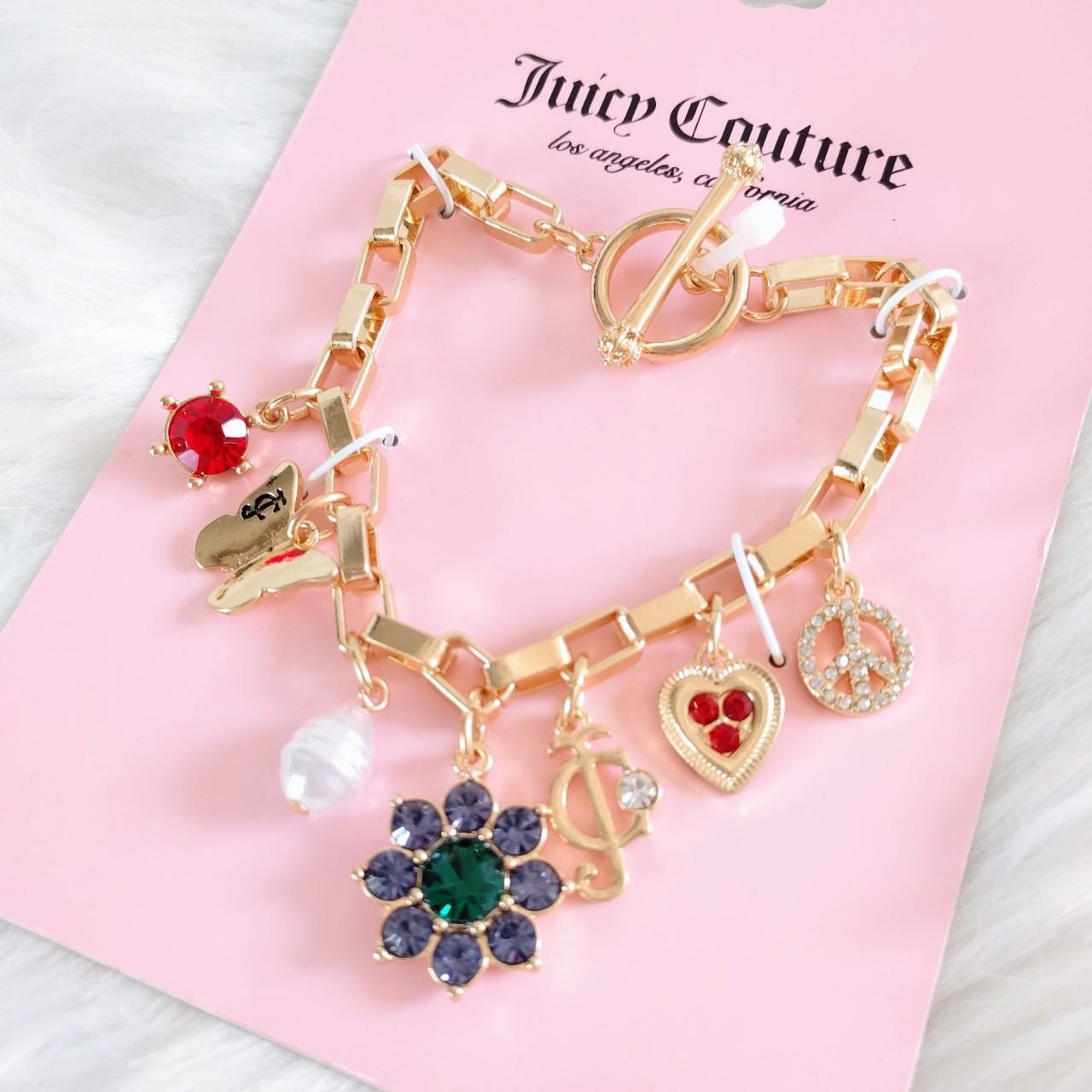 New with tag. Juicy Couture Gold Tone Bracelet with - Depop