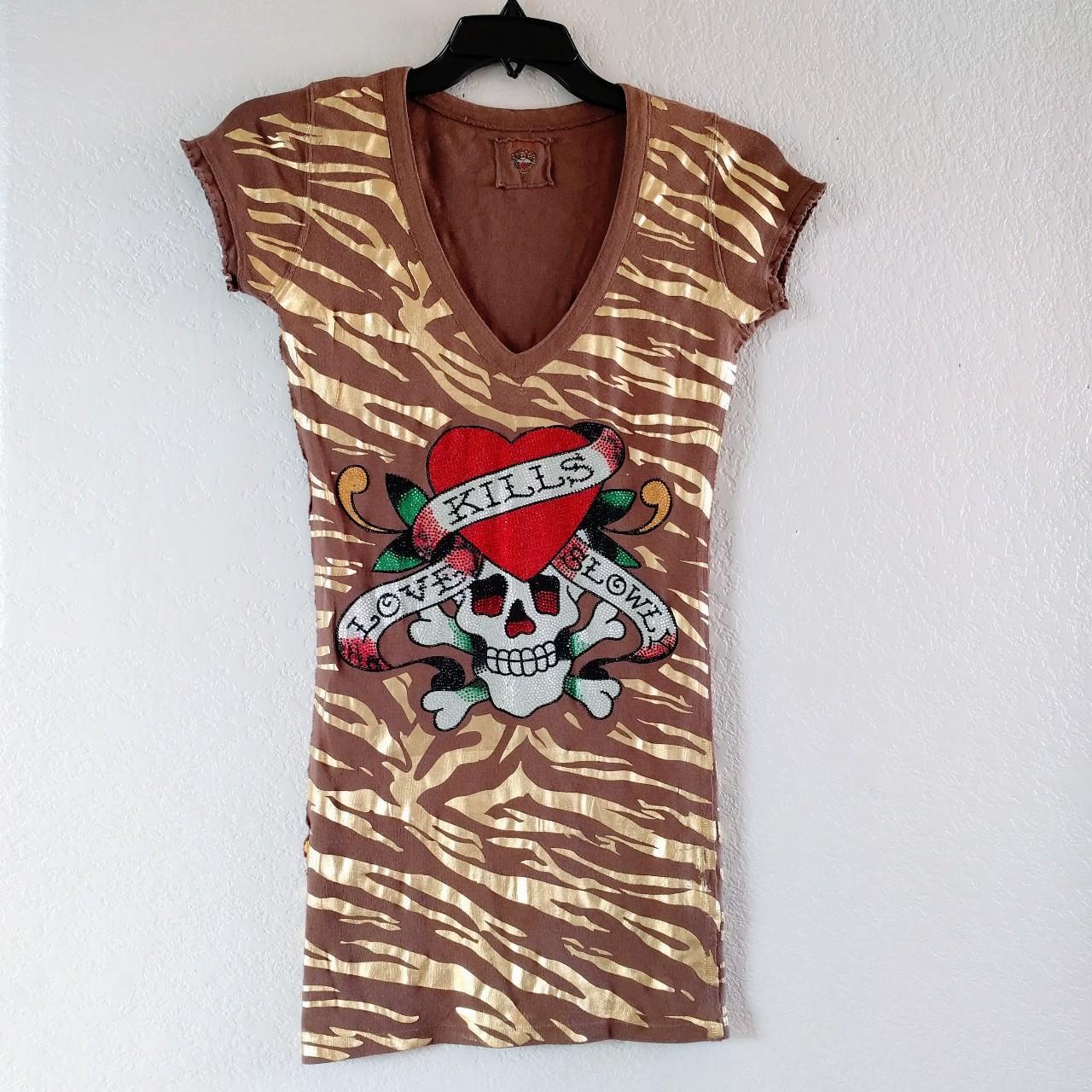 brown ed hardy dress