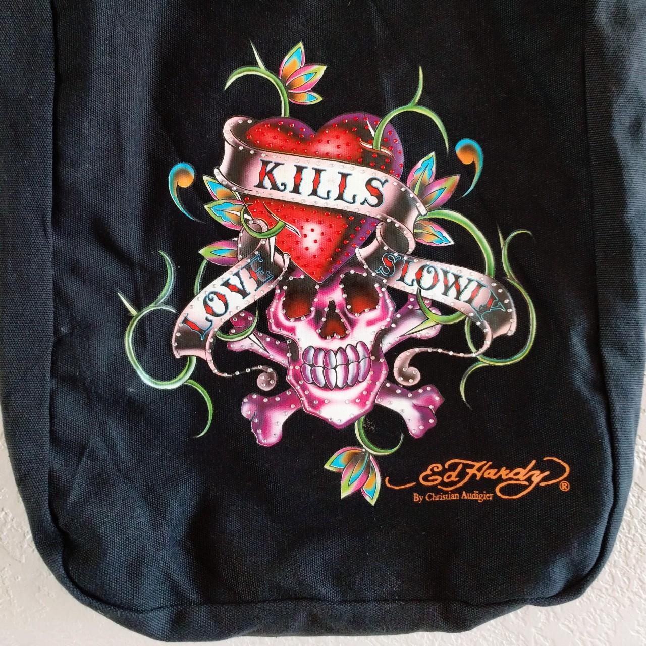 Vintage 2000s Y2K Ed Hardy Love Kills Slowly Men's - Depop