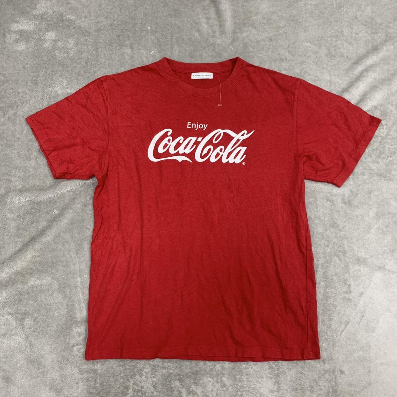 Vintage red Coca Cola T-shirt E Hyphen World Gallery... - Depop