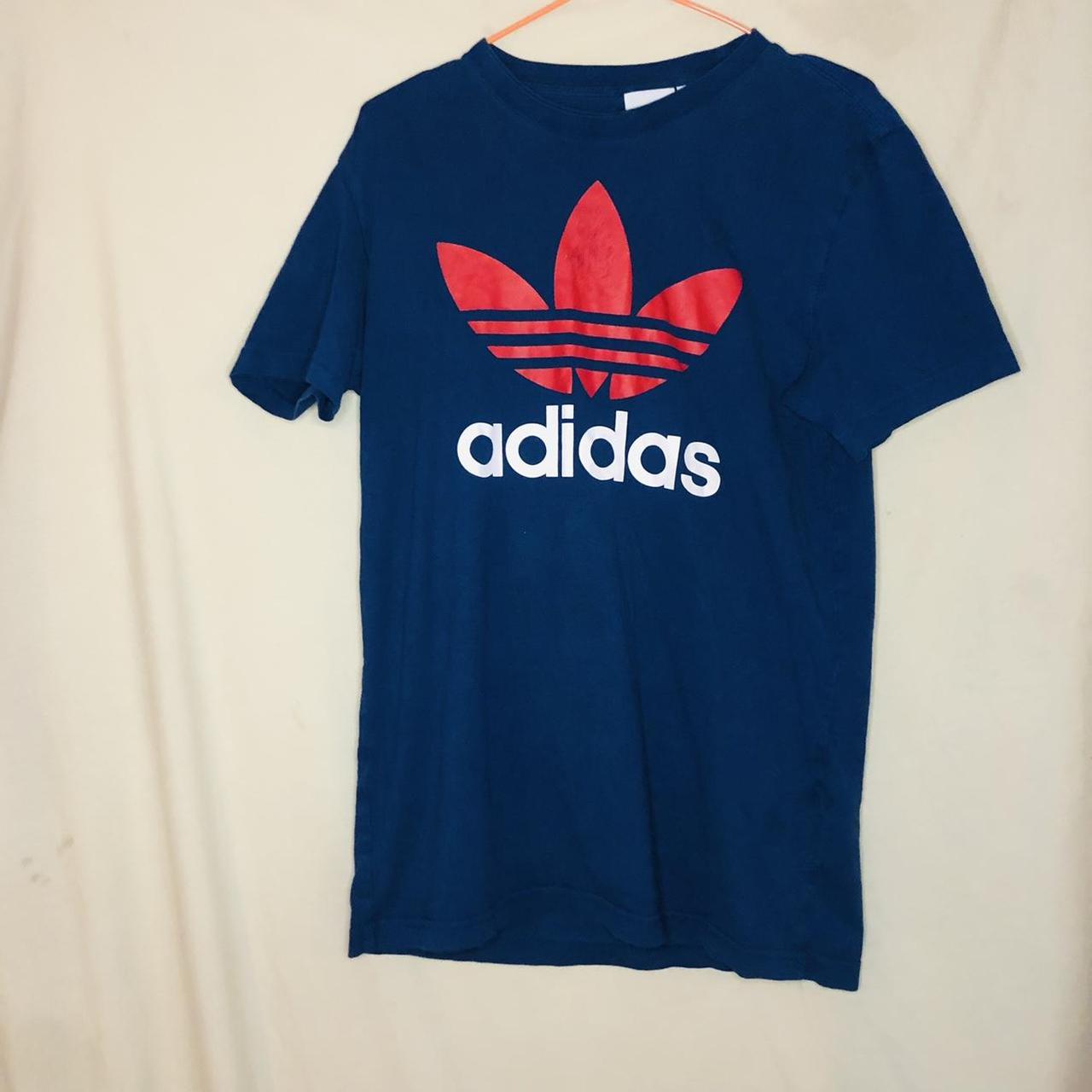 Adidas Men's Navy T-shirt | Depop