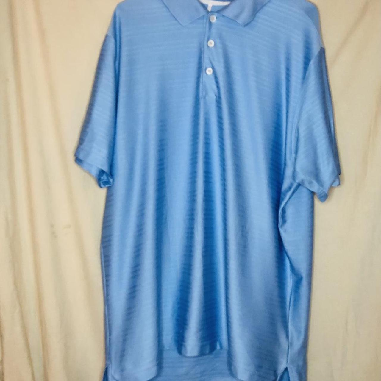Baby blue adidas golf climate polo shirt very soft... - Depop