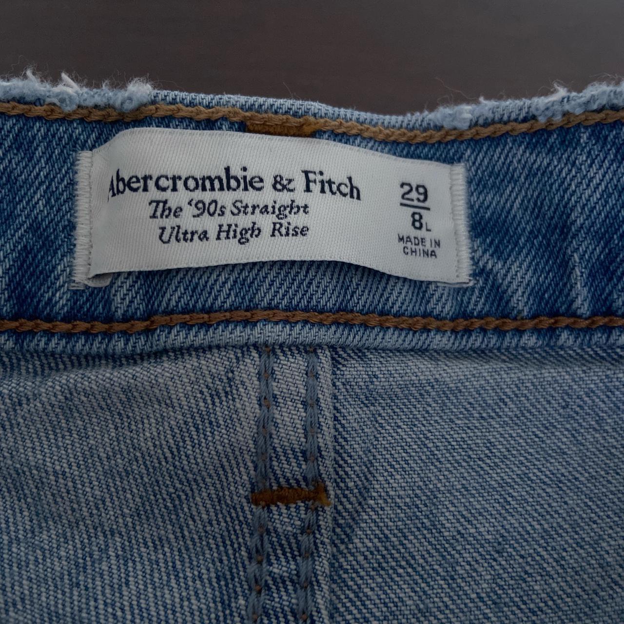 abercrombie & fitch 90s straight leg jeans size 29... - Depop