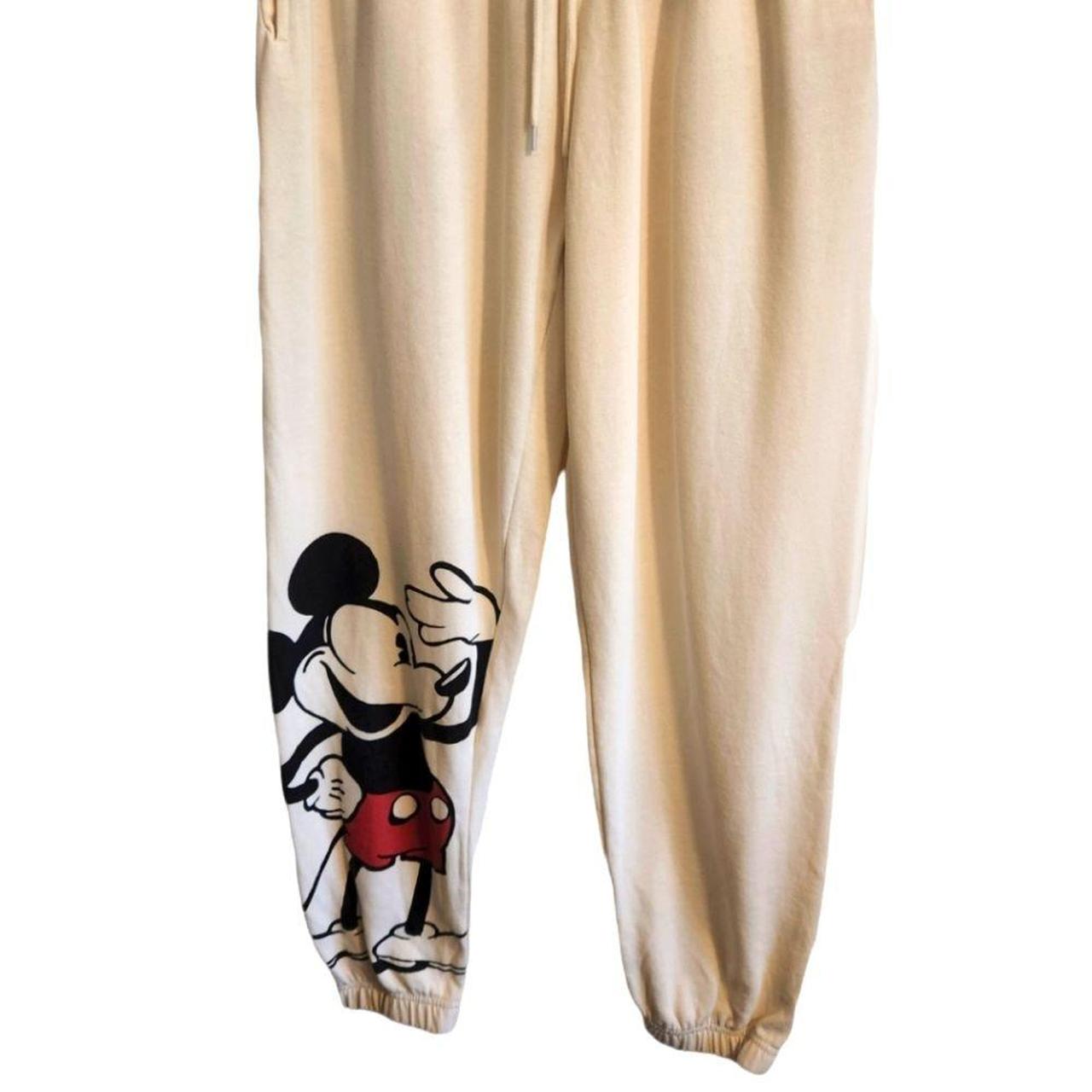 Disney Mickey Mouse Joggers Size XL Elastic Waist - Depop