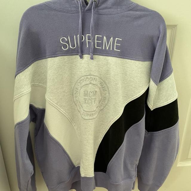 supreme milan hooded sweatshirt light violet