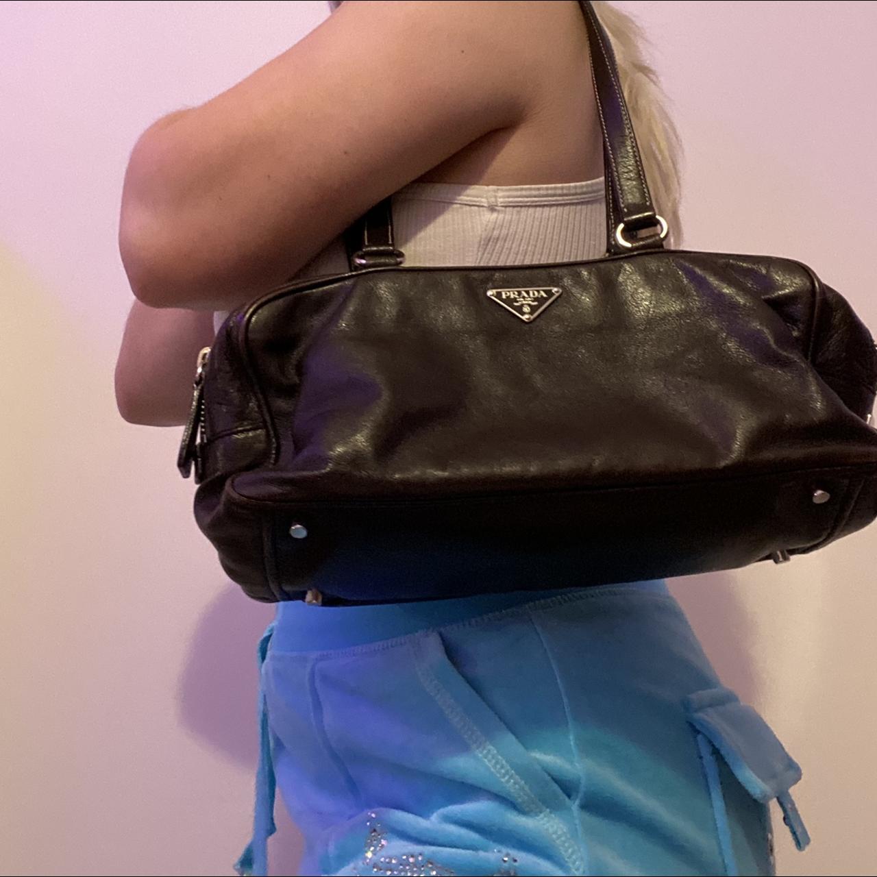 Vintage authentic Prada shoulder bag super trendy at - Depop