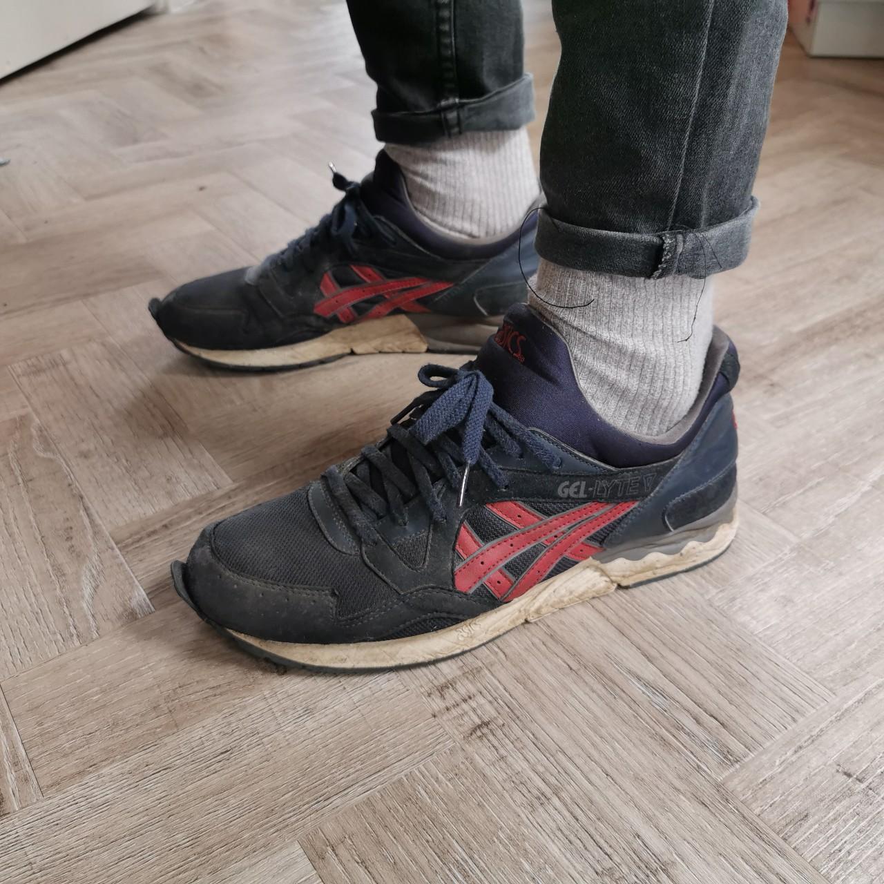 Asics gel lyte top v navy red