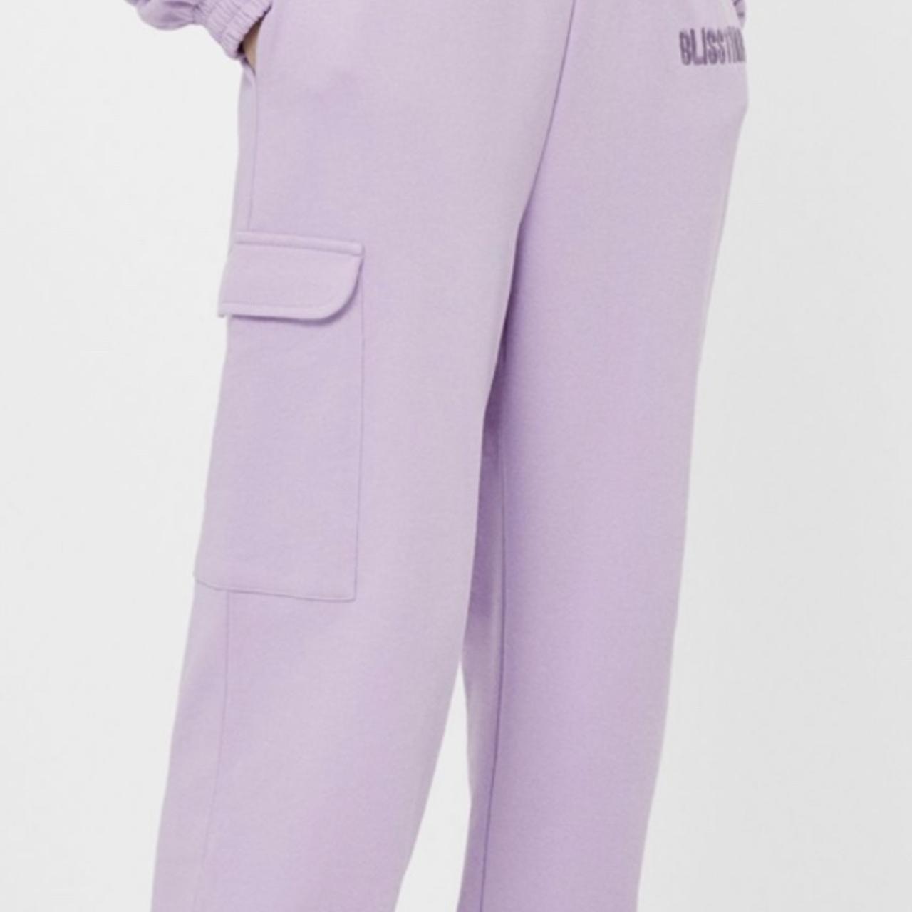 Bershka 2025 purple joggers