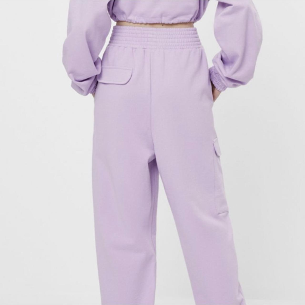 Bershka best sale purple joggers