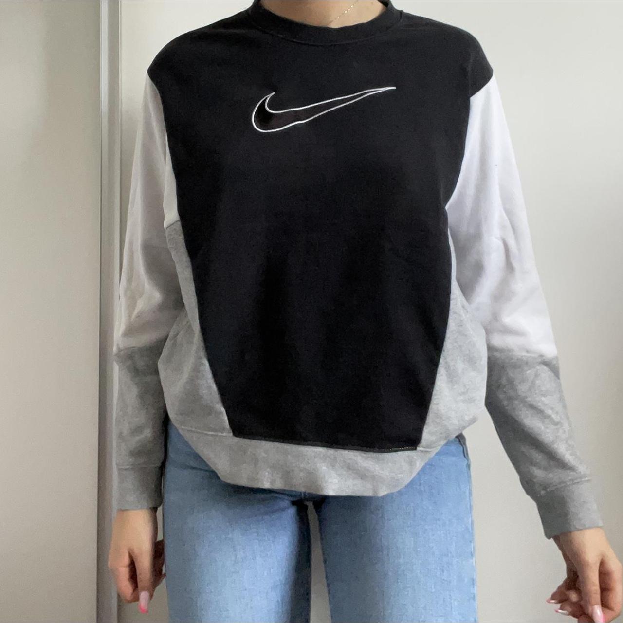 Nike vintage Spellout Sweater - Depop