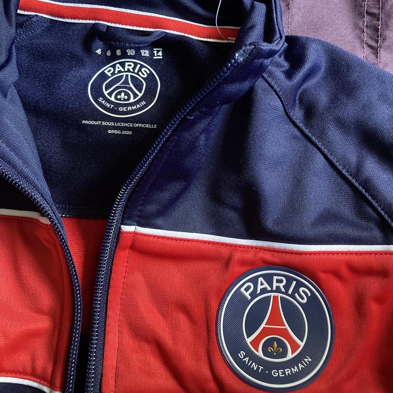 PSG - Paris Saint Germain track top with zip pockets... - Depop