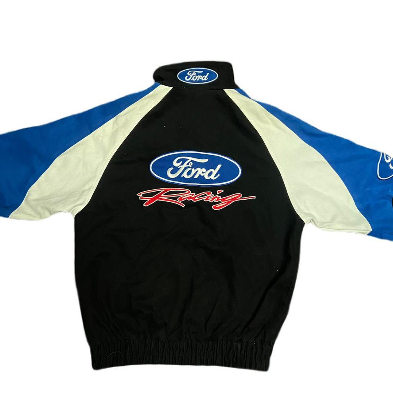 Amazing Ford racing jacket with silk like padding Depop