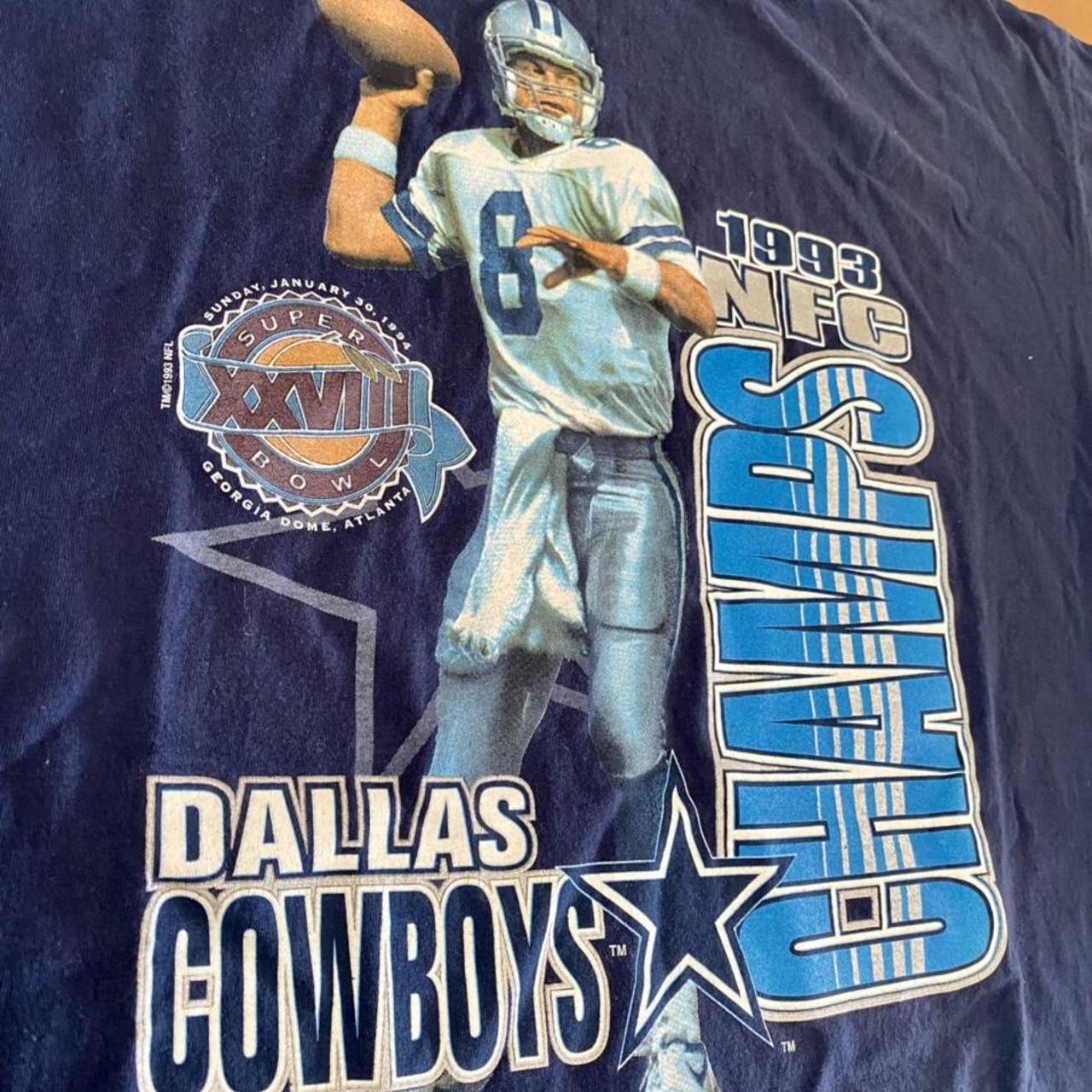 Vintage 1993 Salem Sportswear Dallas Cowboys NFL - Depop