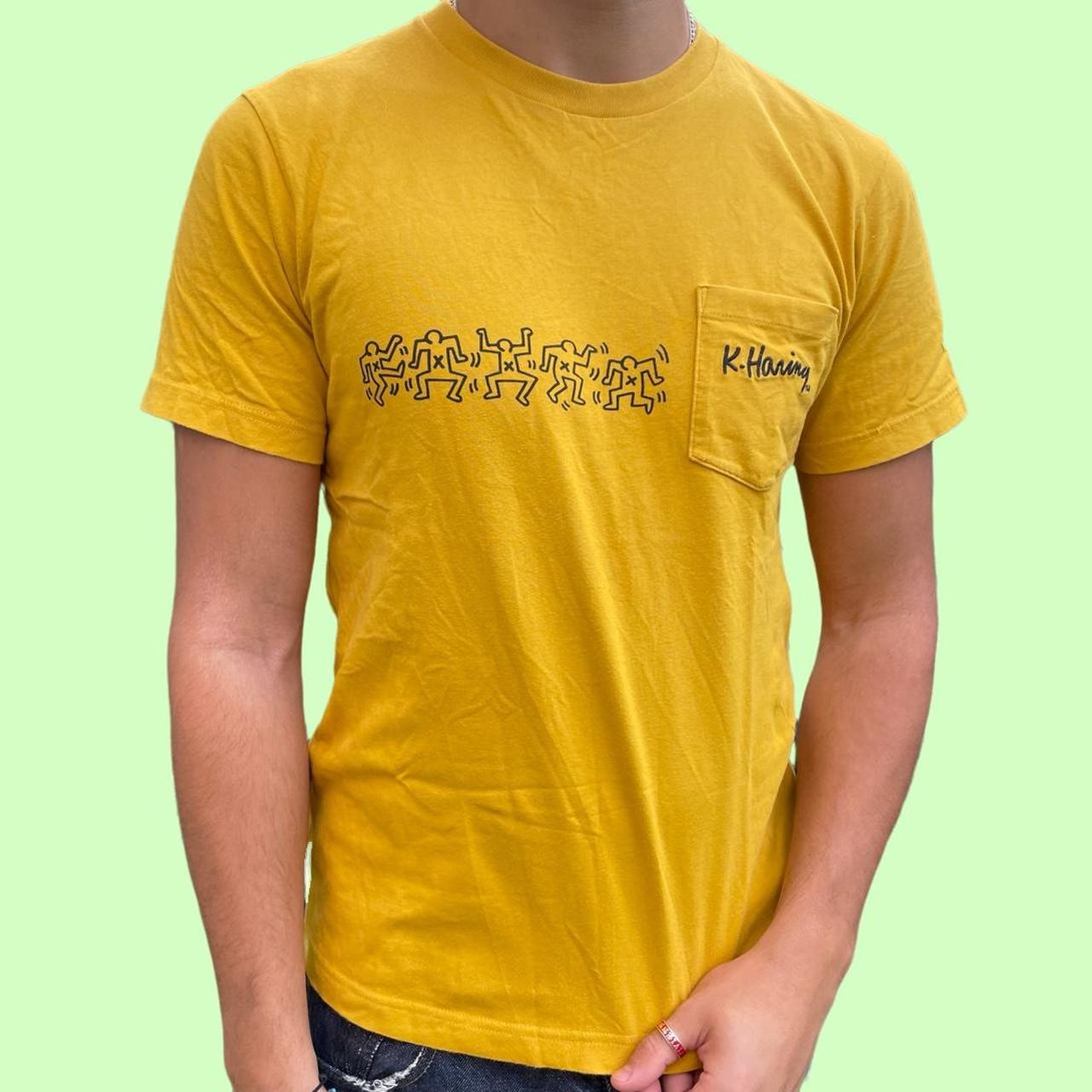 UNIQLO Men's Yellow T-shirt | Depop