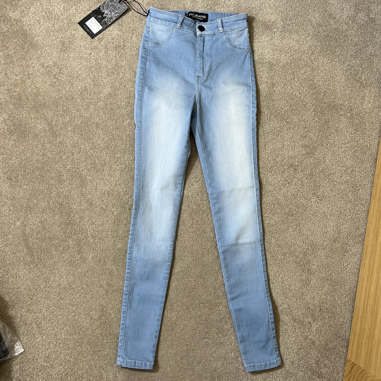 Fitjeans Contour High Waisted Jeans in Vintage Blue,... - Depop