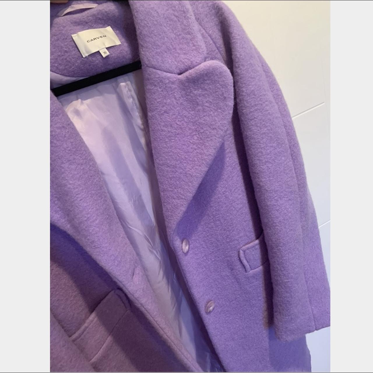 This is a CARVEN purple wool coat. Only wore once. | Depop