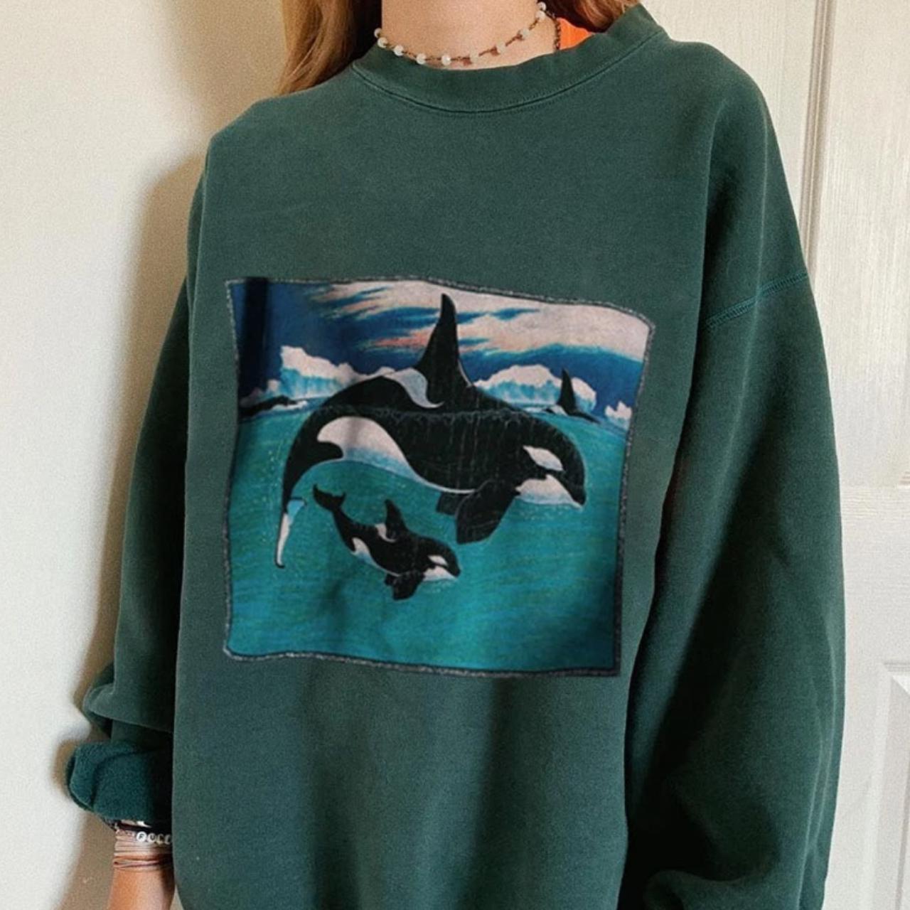 Vintage whale sweatshirt Clearance
