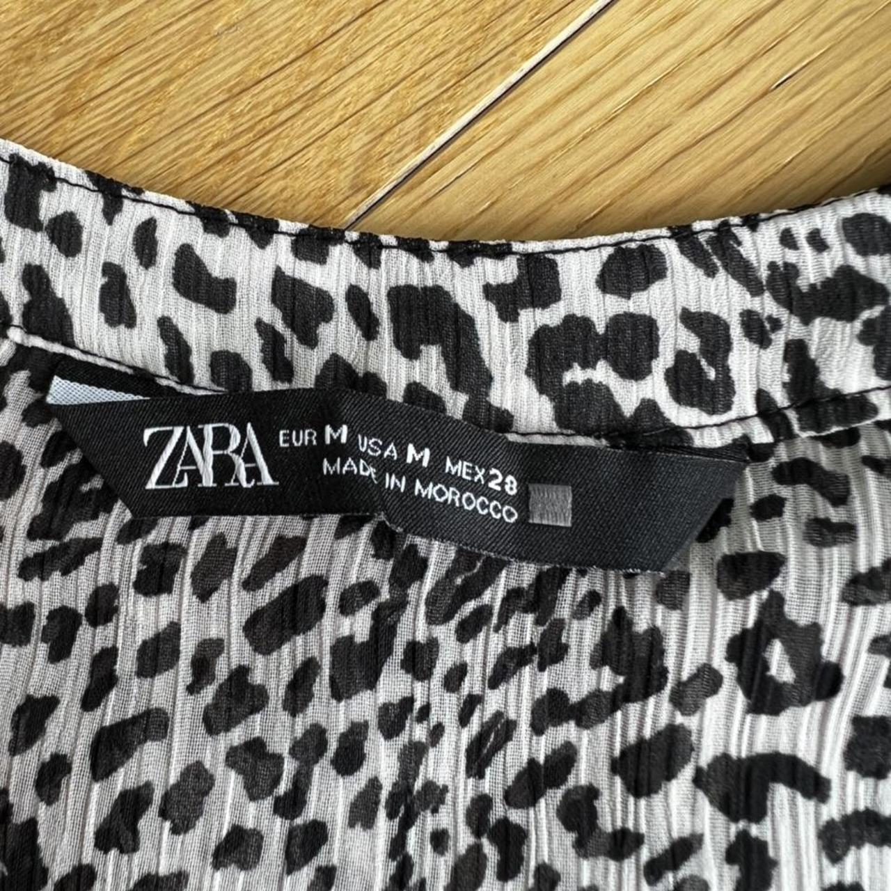 Brand new Zara leopard print blouse. Material is... - Depop