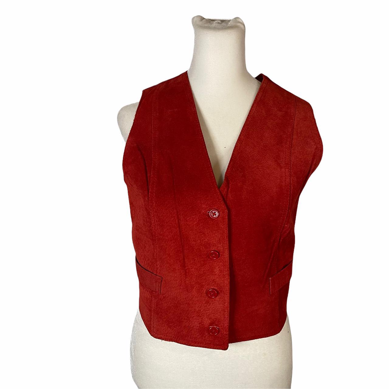 red suede vest