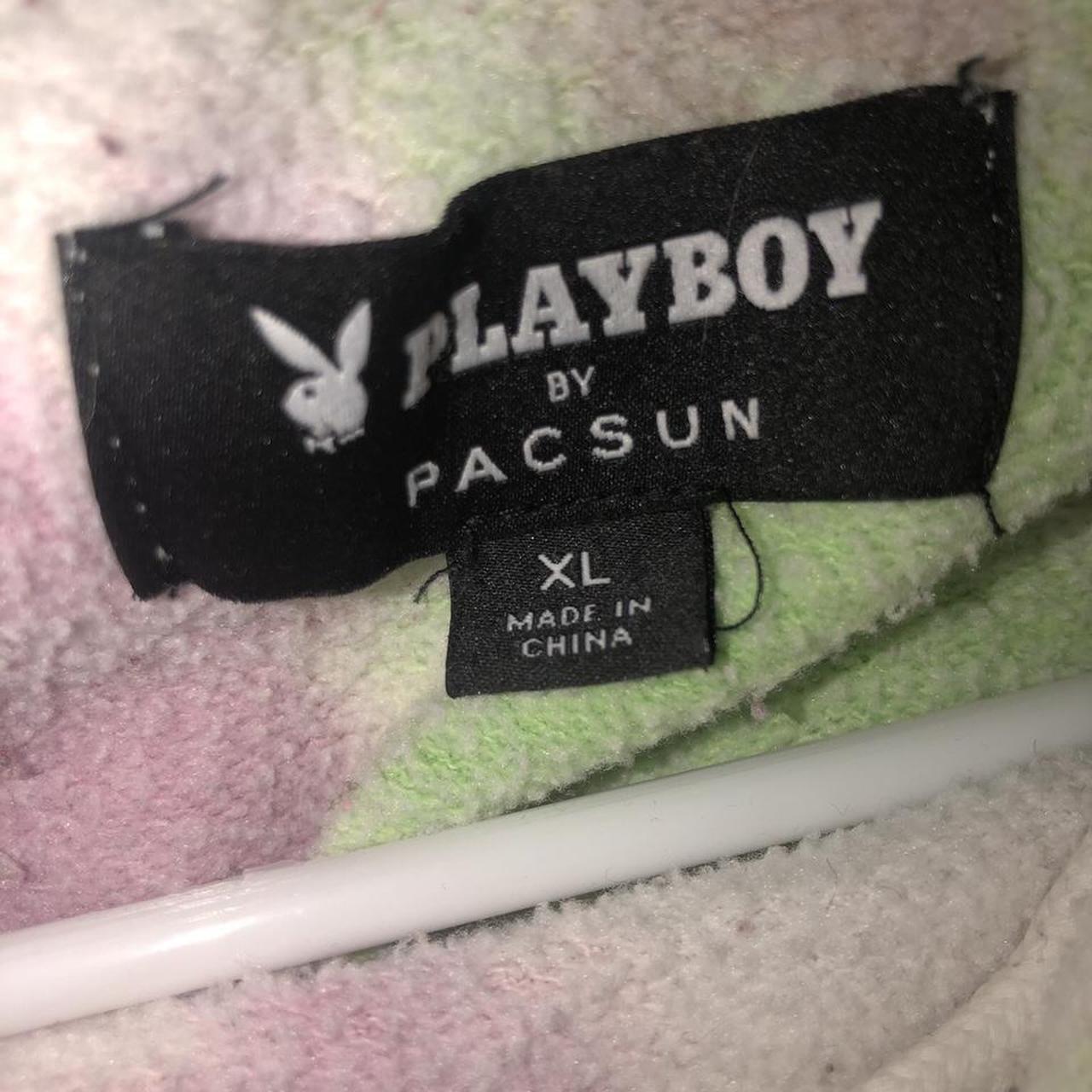 Pacsun Playboy tie-dye hoodie. Size XL, in good... - Depop