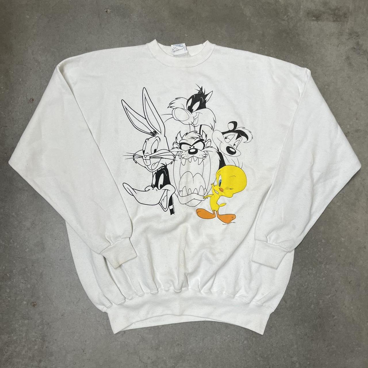 Vintage Looney Toons Big Graphic Crewneck Sweatshirt Depop 