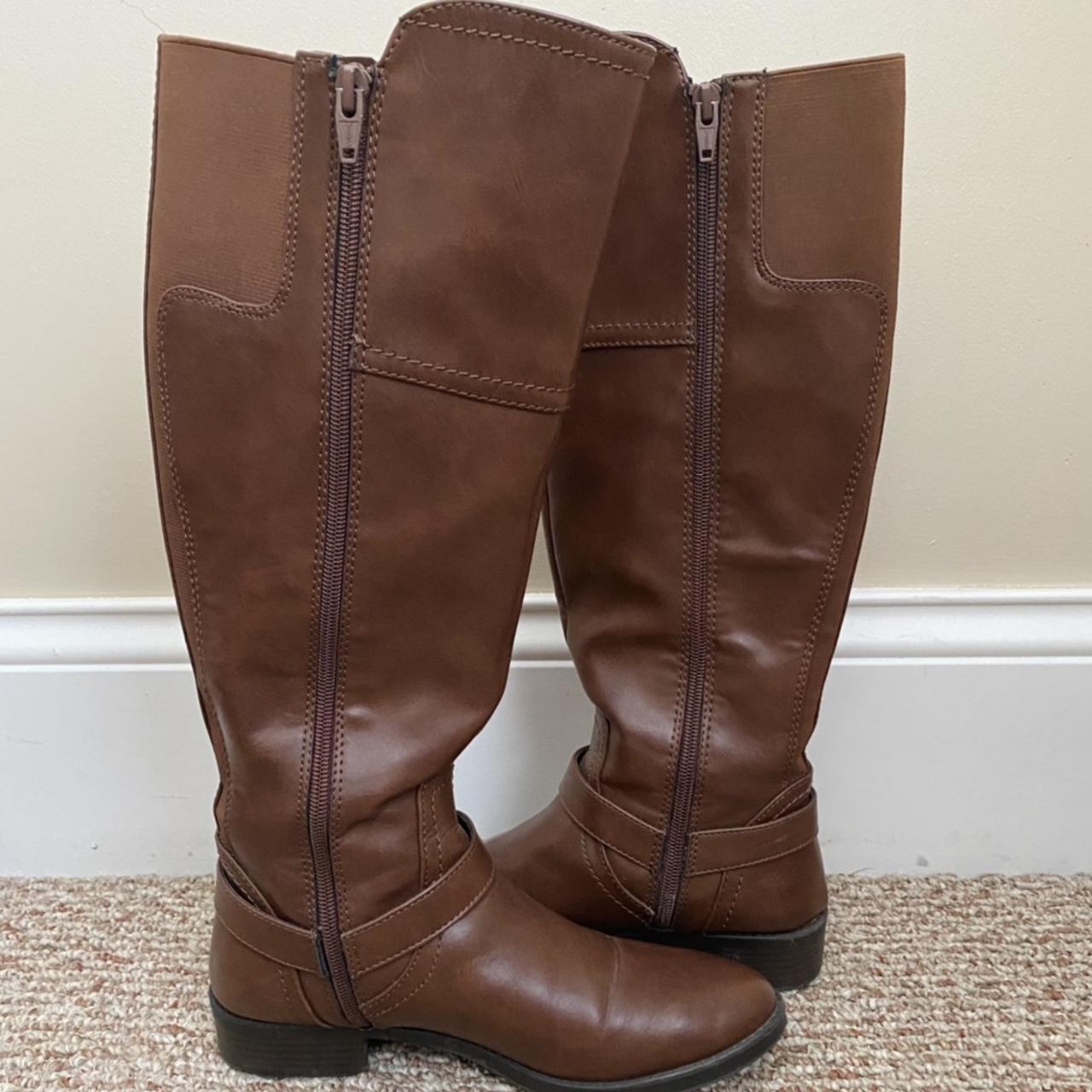 Target Women's Brown and Gold Boots (2)