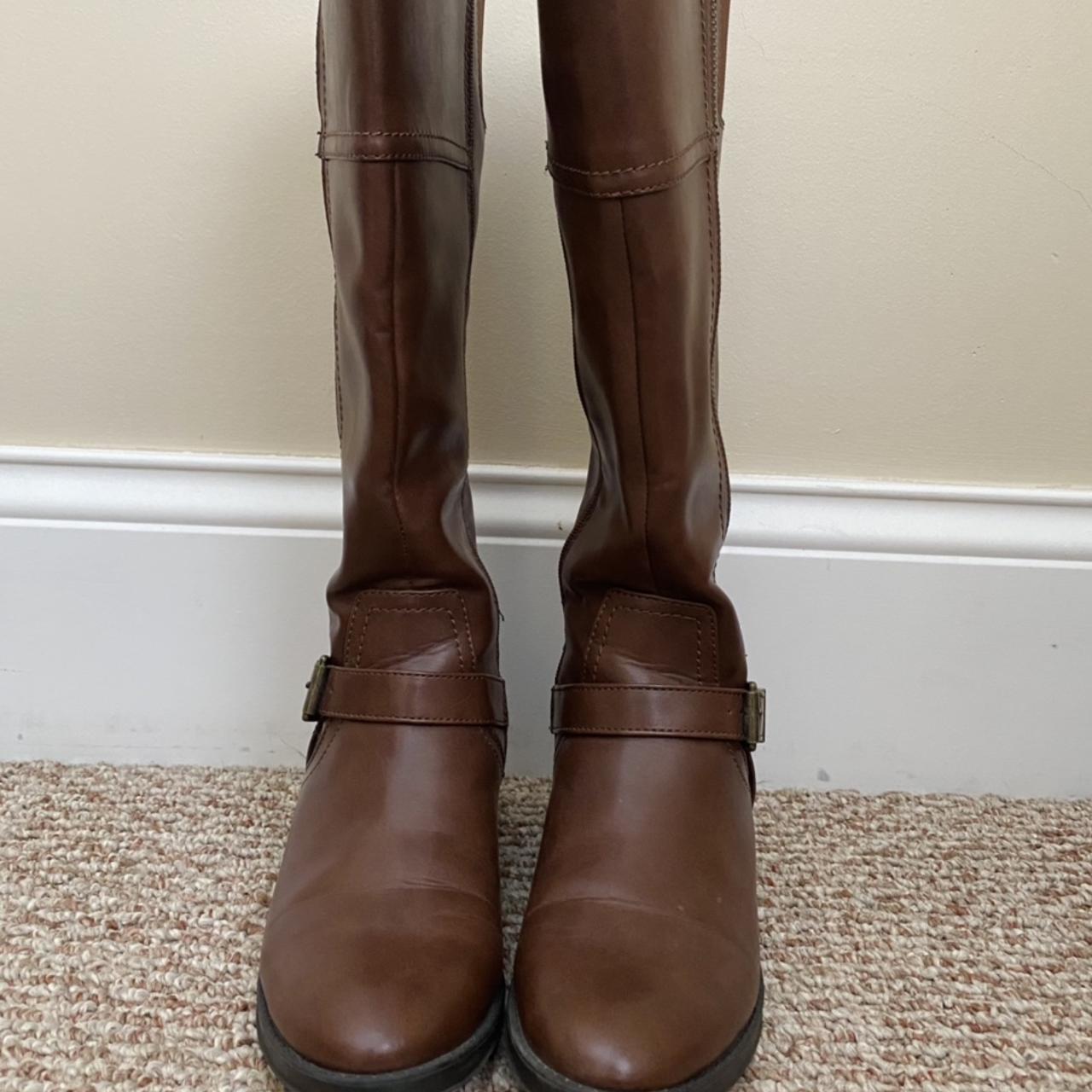 Target Women's Brown and Gold Boots (3)