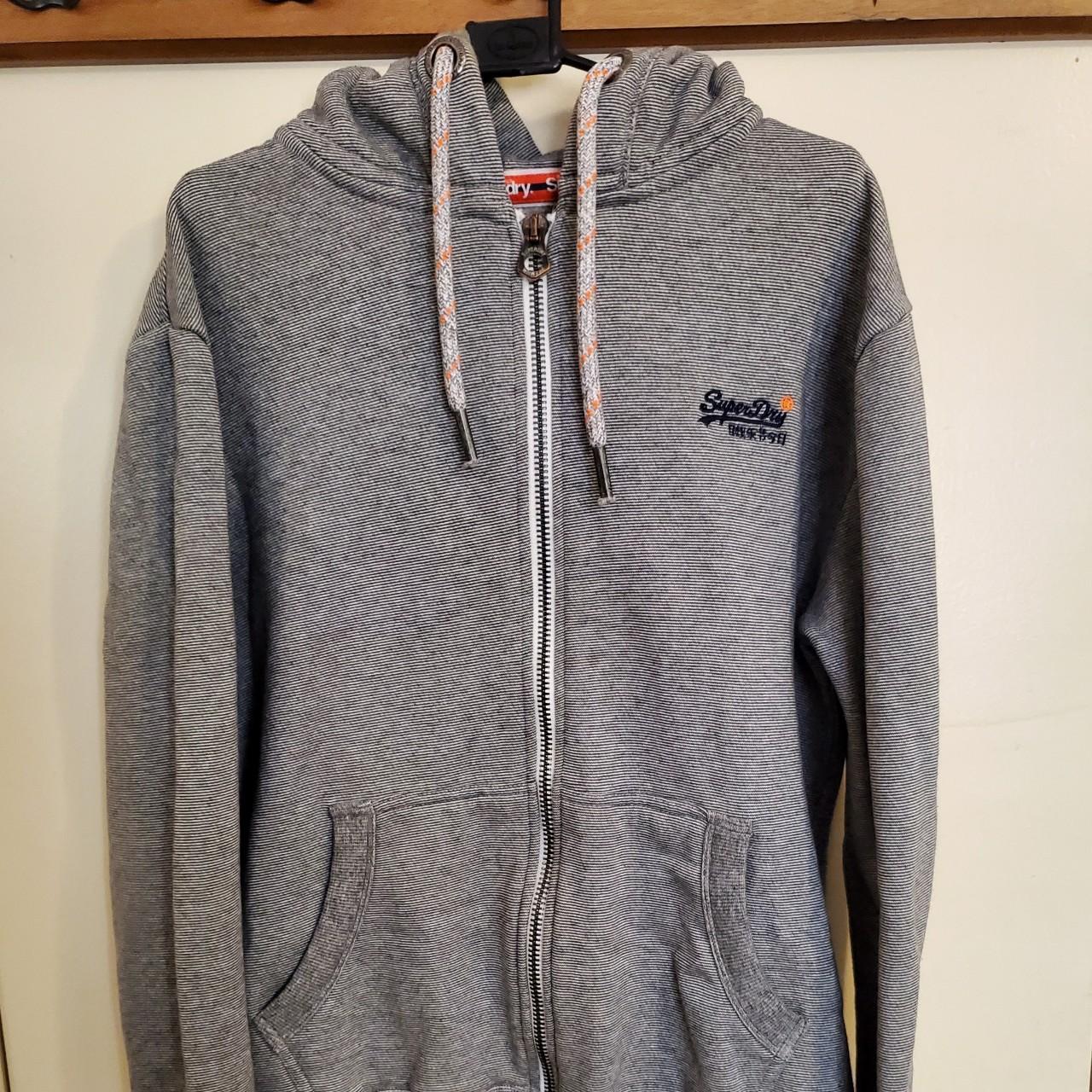 Men's Superdry Gray Hoodie Size M - Depop