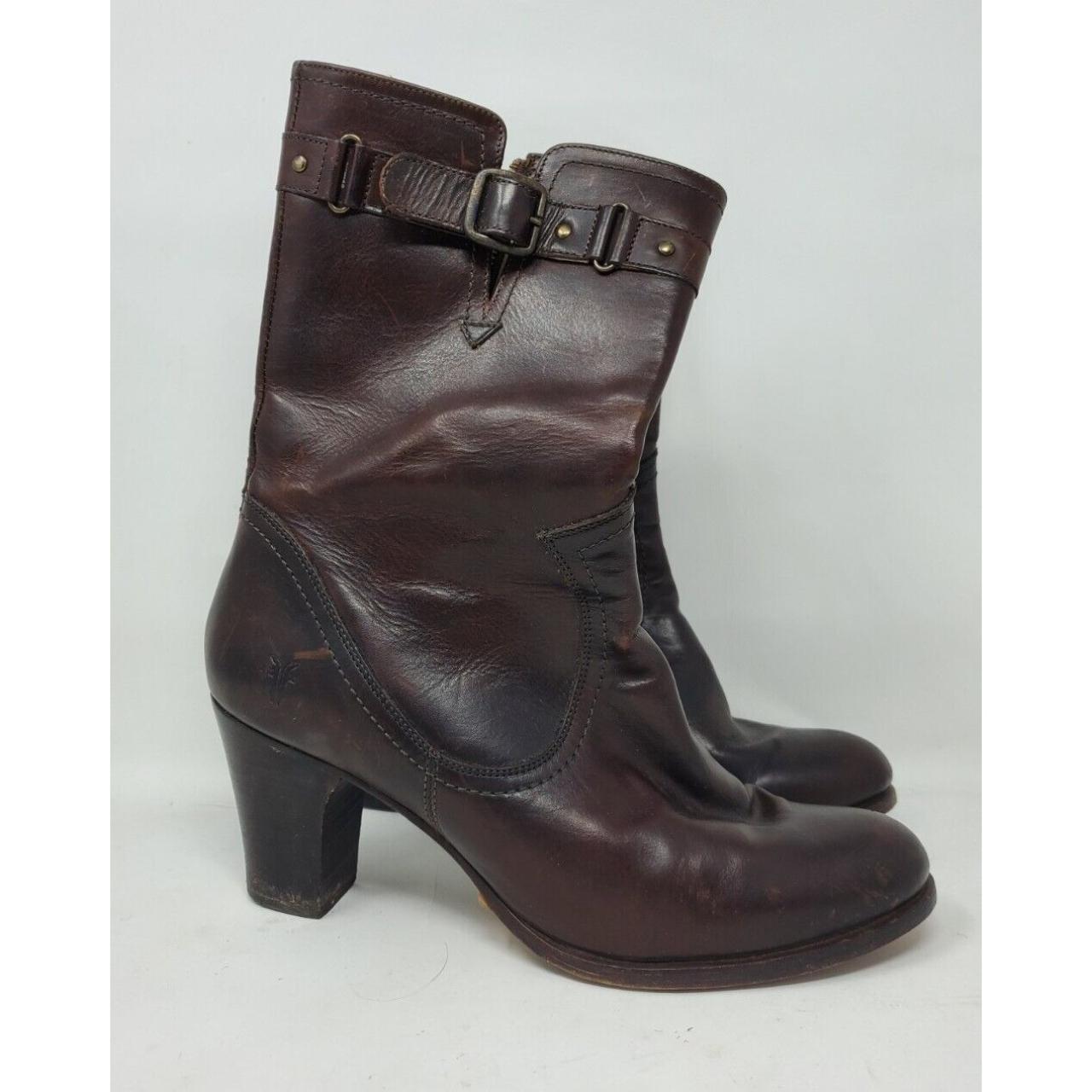 In good condition Frye Size 10 Fiona Mid Calf Heel