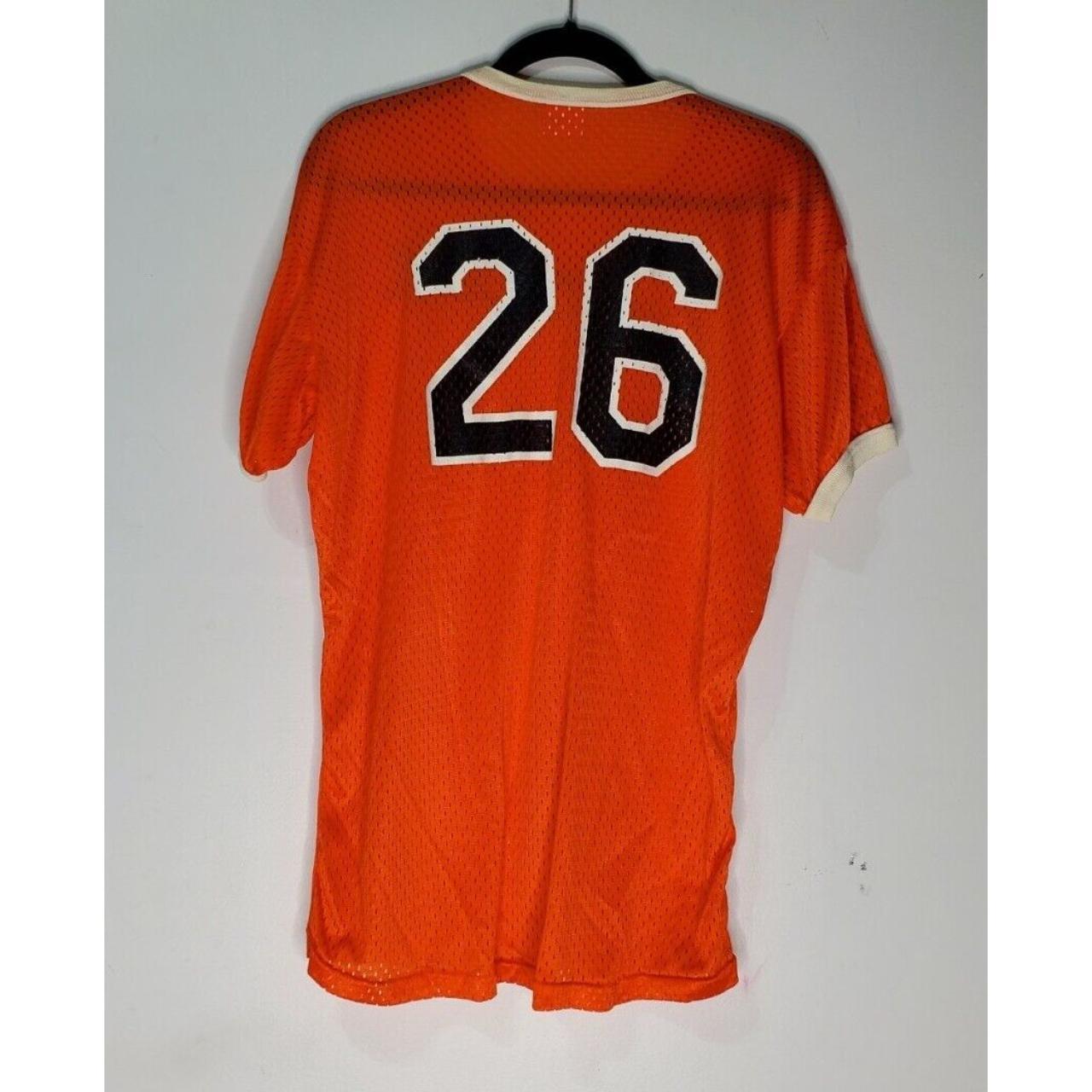 Vintage 1980s Orioles MLB Baseball Orange X-Large - Depop