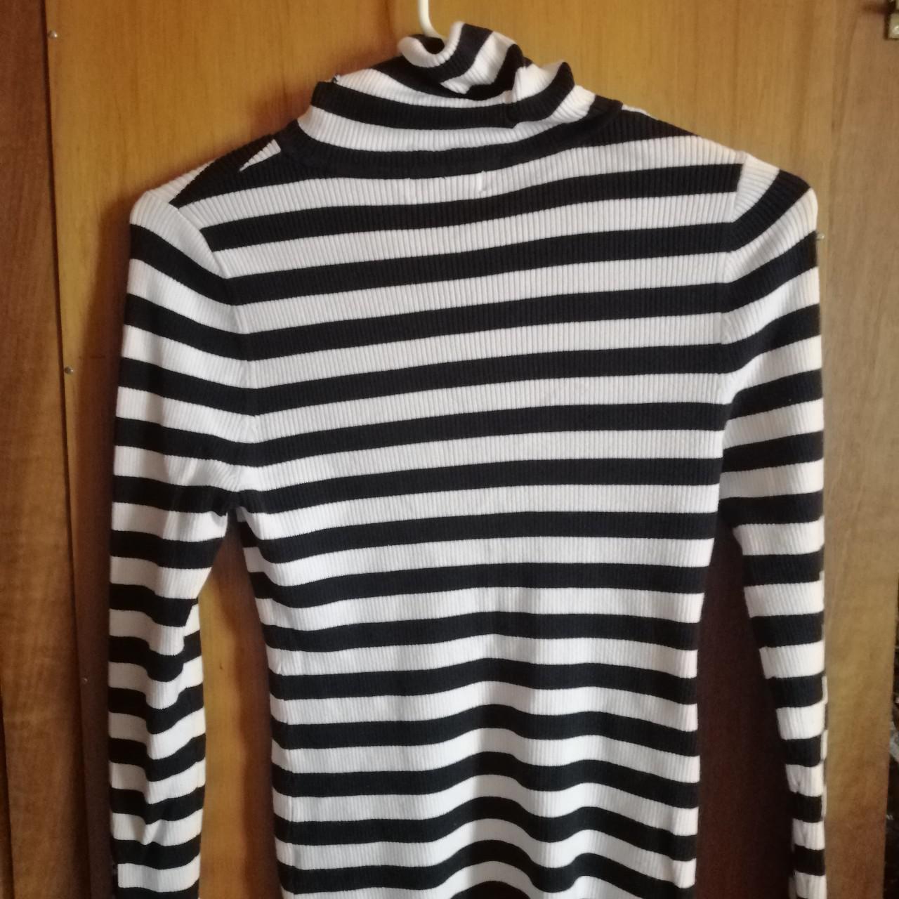 Stripped turtleneck 🦓 - pretty thick, not quite... - Depop