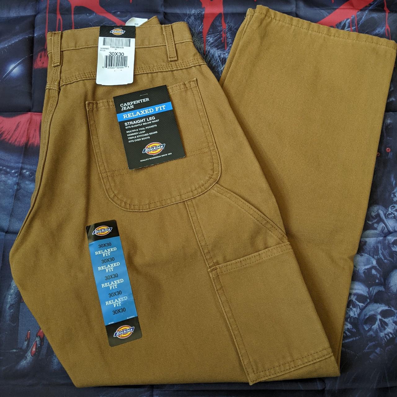 Dickies Duck Carpenter Pants Brown 30x30 Brand... - Depop