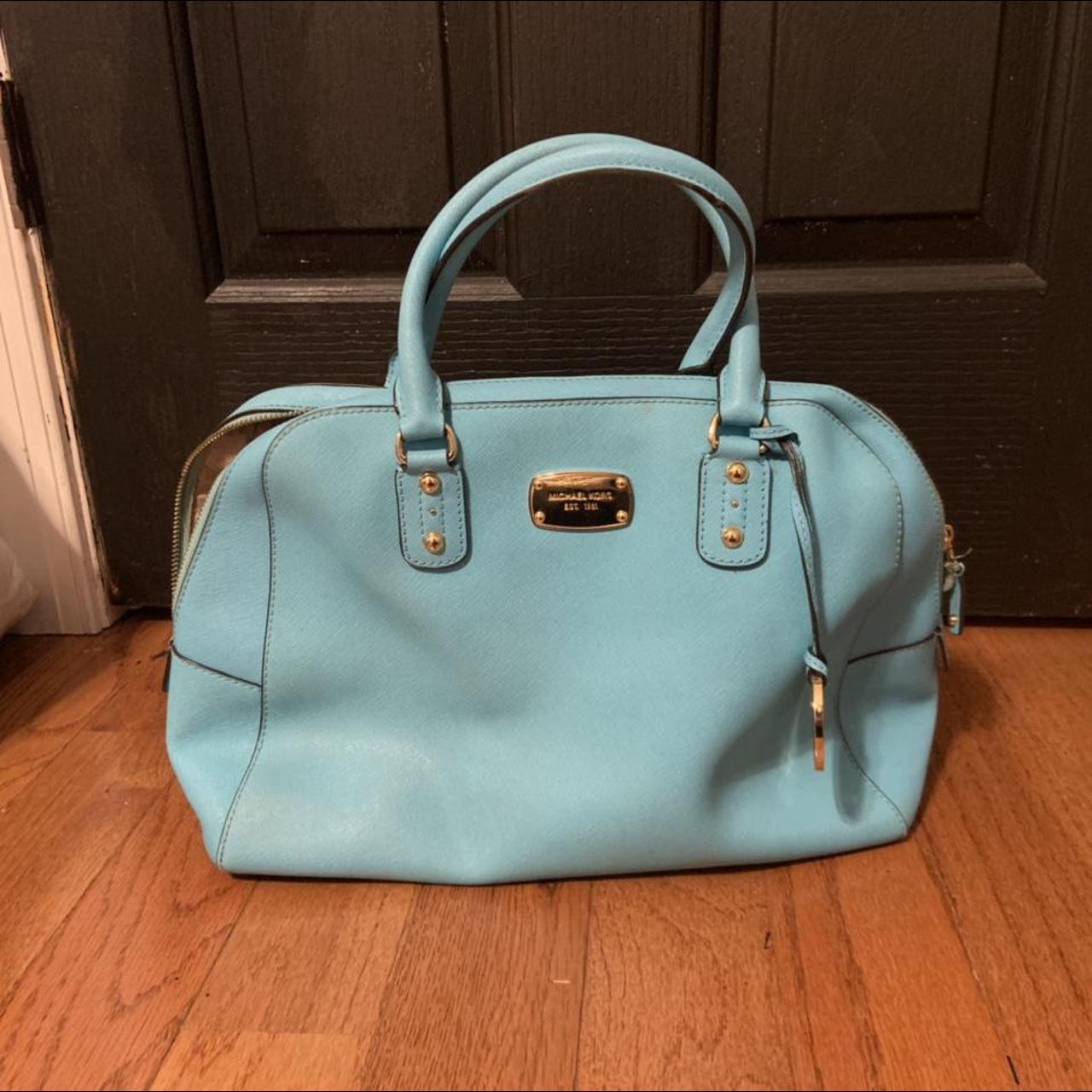 Michael kors teal clearance purses