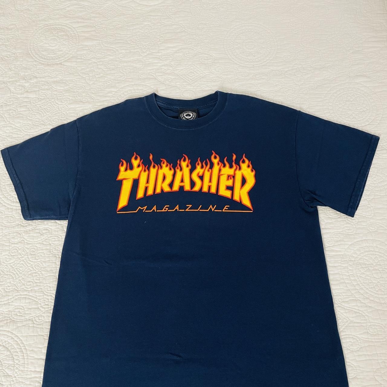 Blue and 2025 yellow thrasher shirt