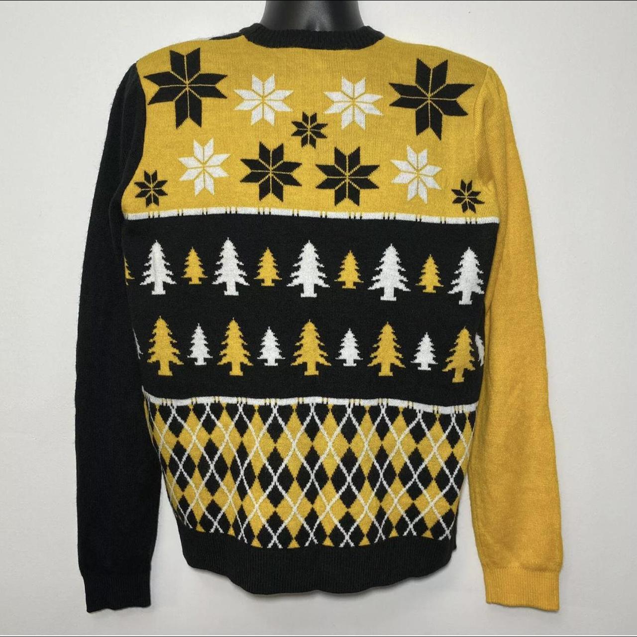 Pittsburgh Steelers AFC Christmas Party Sweater Black Yellow White