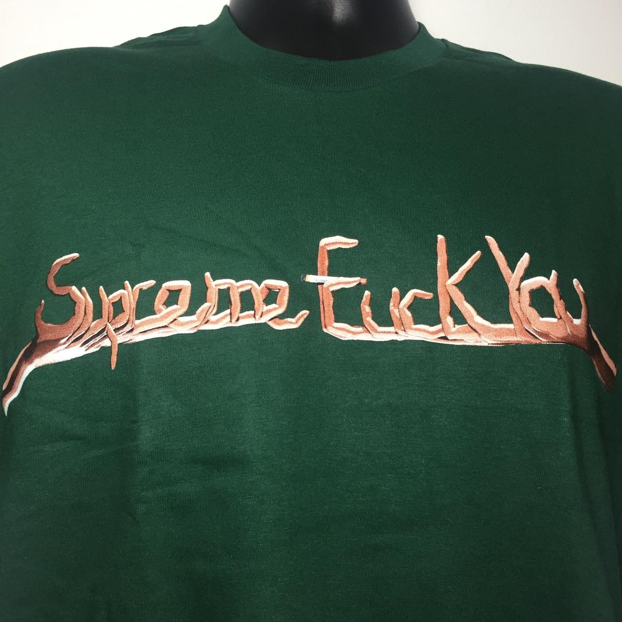 Supreme Fuck You Crewneck Green