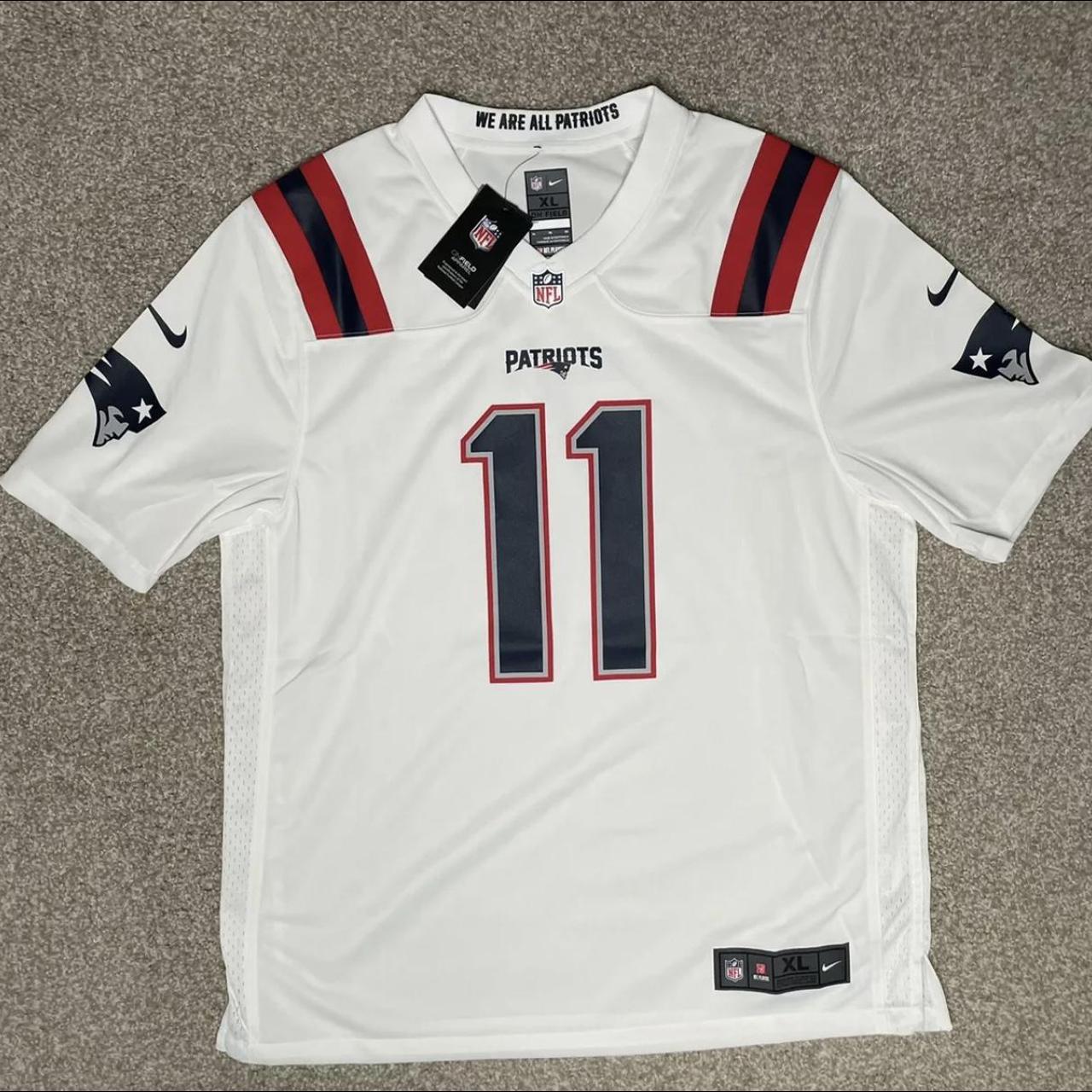 Nike Julian Edelman New England Patriots Game White Jersey - Men's