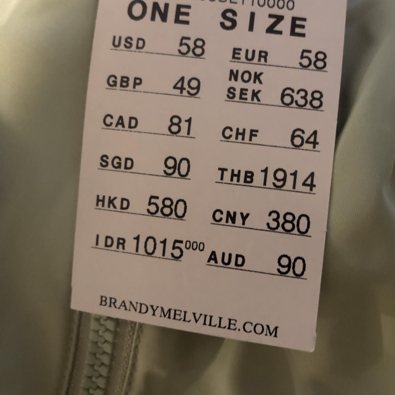 Faith puffer jacket brandy Melville , New with...