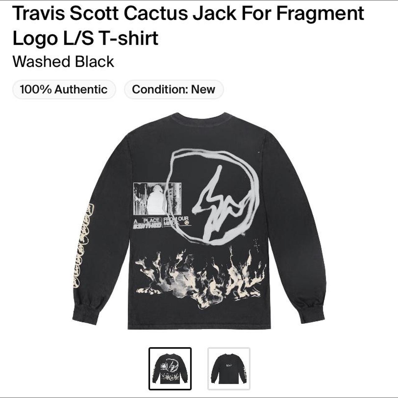 Cactus Jack by Travis Scott for Fragment Logo Long-Sleeve