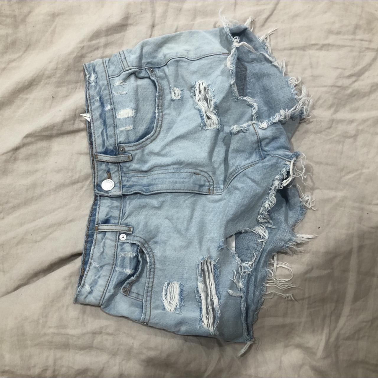 Washed Out Denim Booty Shorts🌞 ▪️FREE SHIPPING ON - Depop