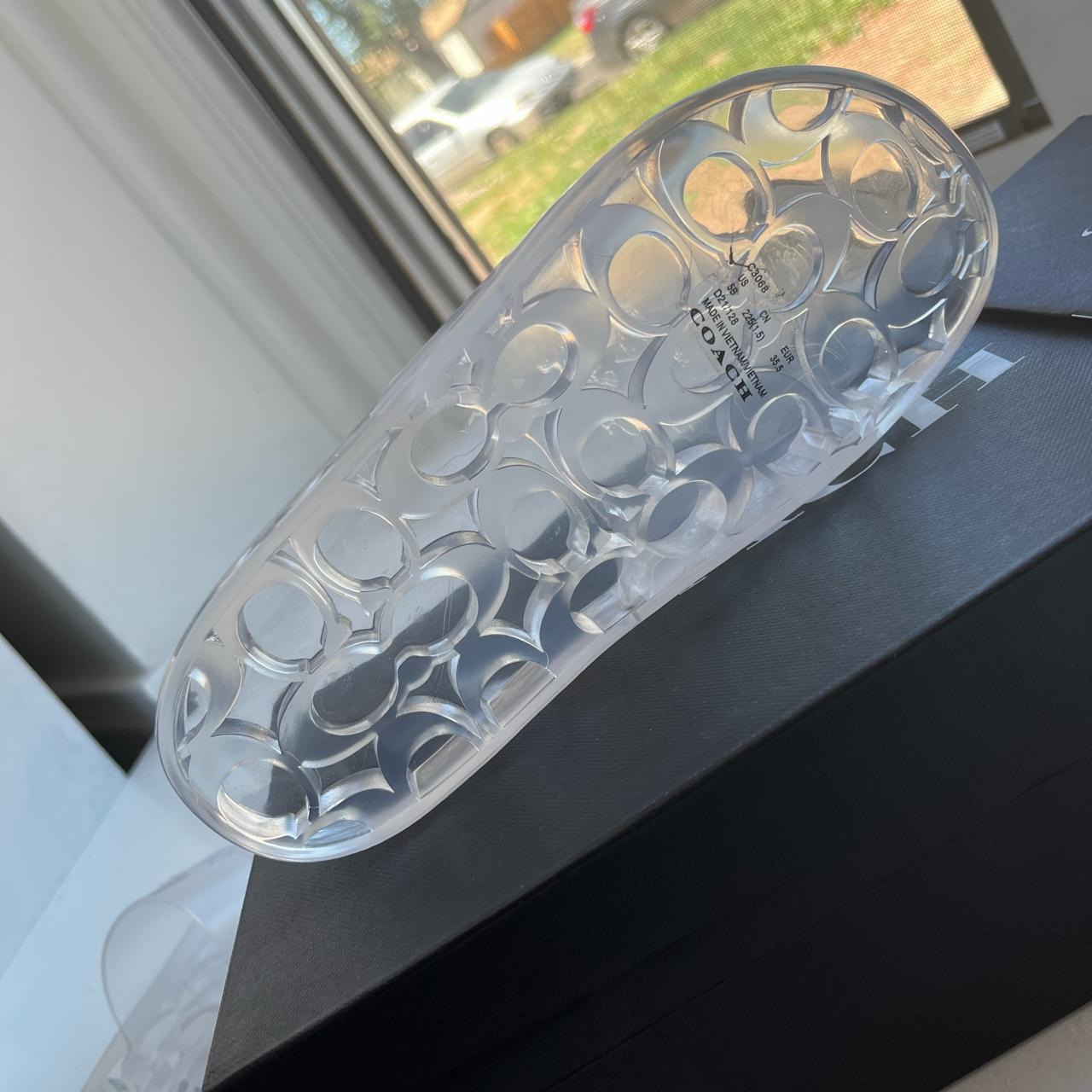 BRAND NEW CLEAR COACH ULYSSA JELLY RUBBER SLIDE Depop