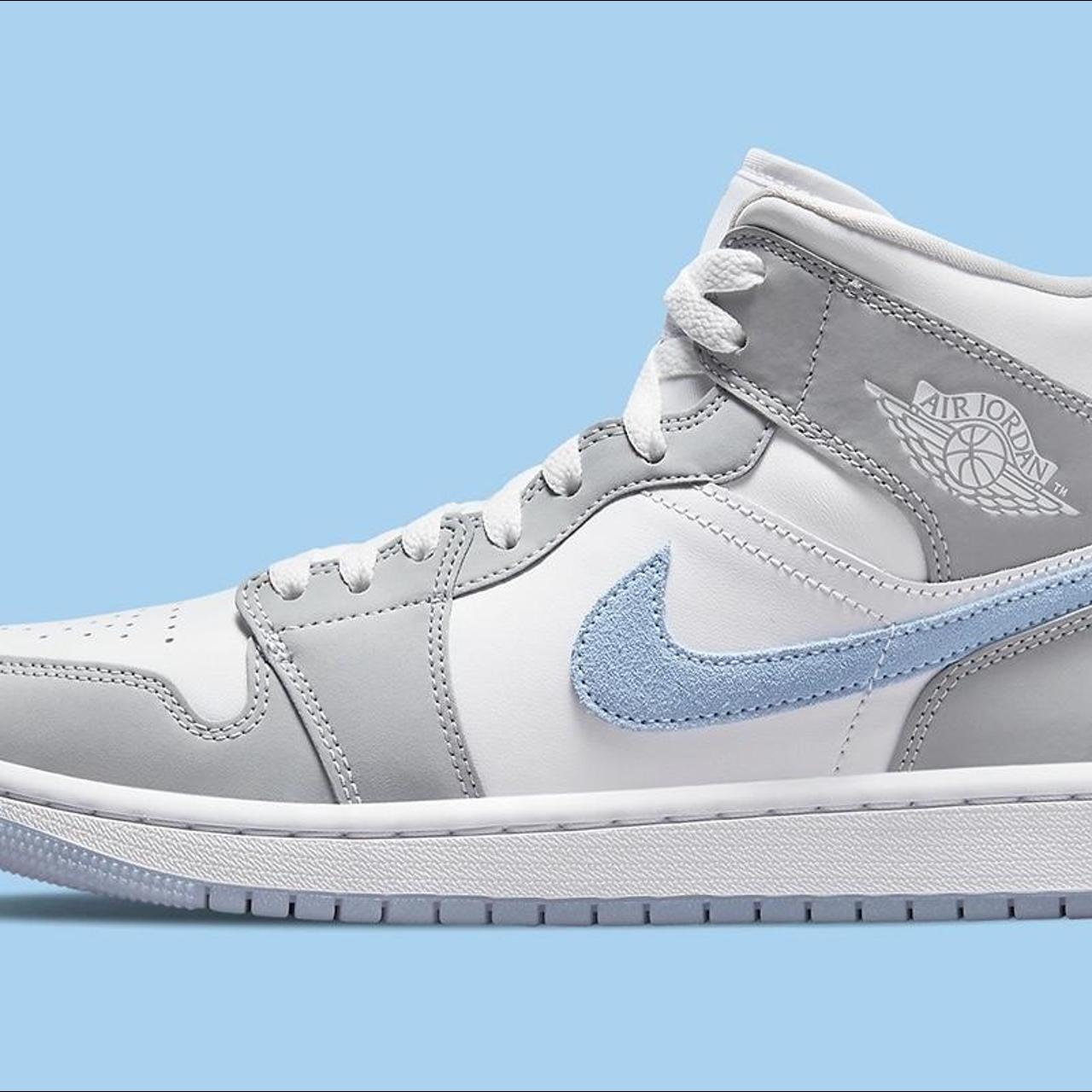 nike jordan blue and grey