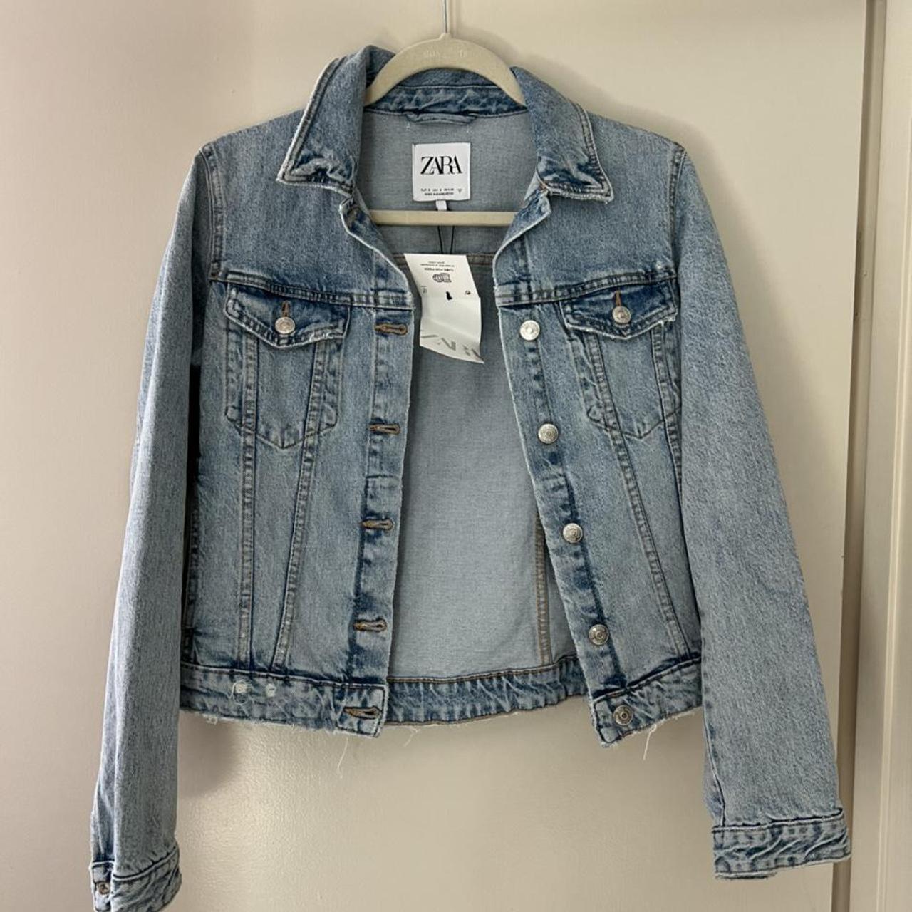 Zara denim jacket size S. BNWT! Love it but never... - Depop