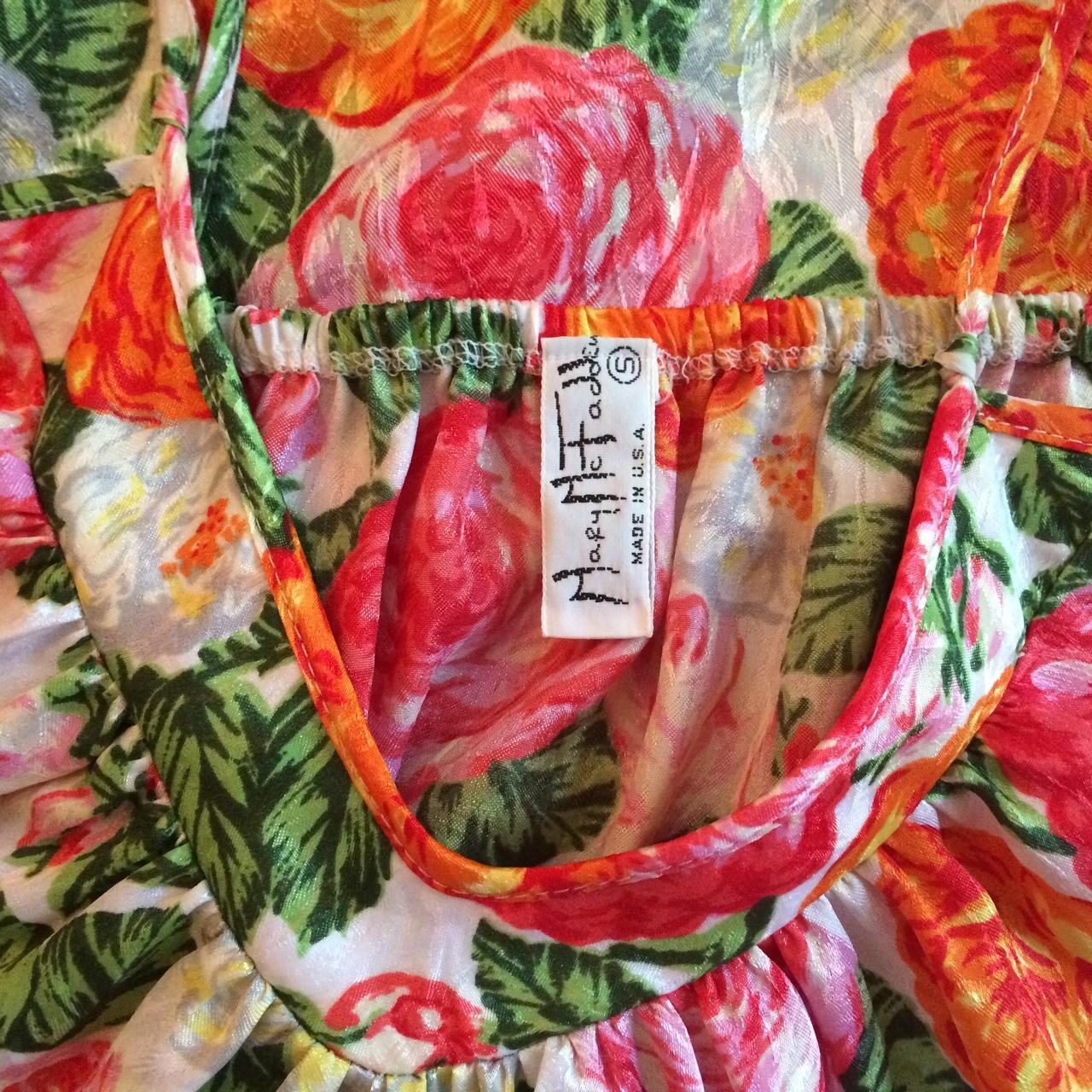 American Vintage Women's Orange and Pink Dress (2)