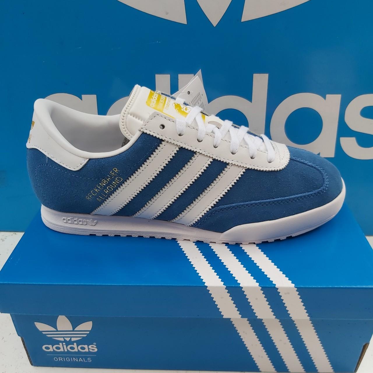 Adidas Originals Beckenbauer Allround, blue suede... Depop