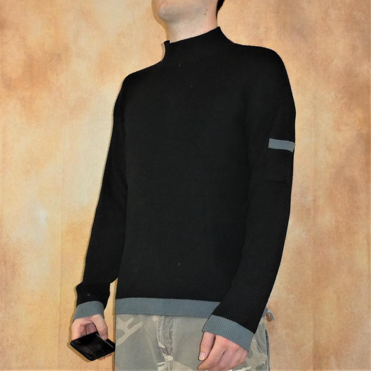 Black large turtle neck jumper Measurements Depop