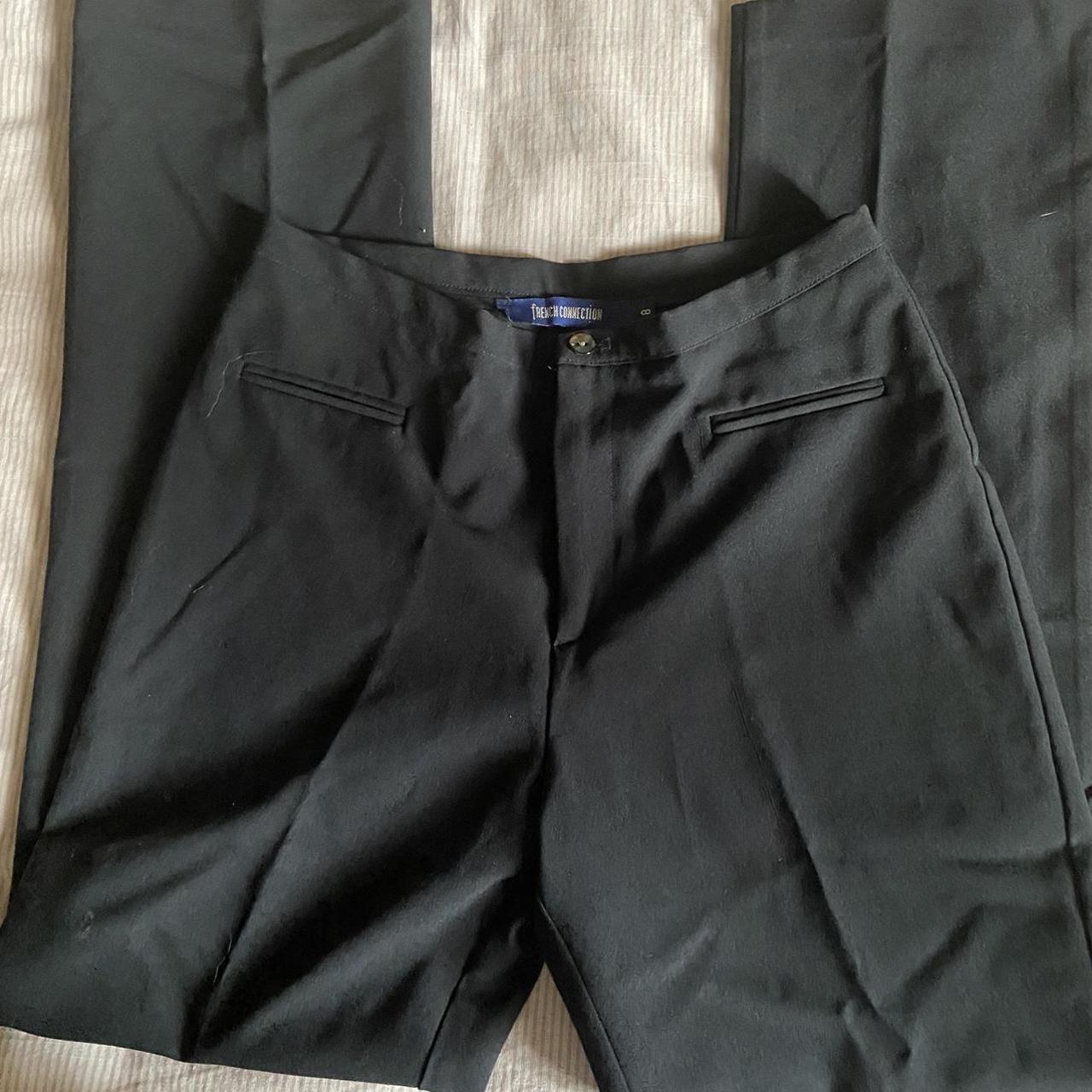 Vintage FrenchConnection sleek black pants in small... Depop