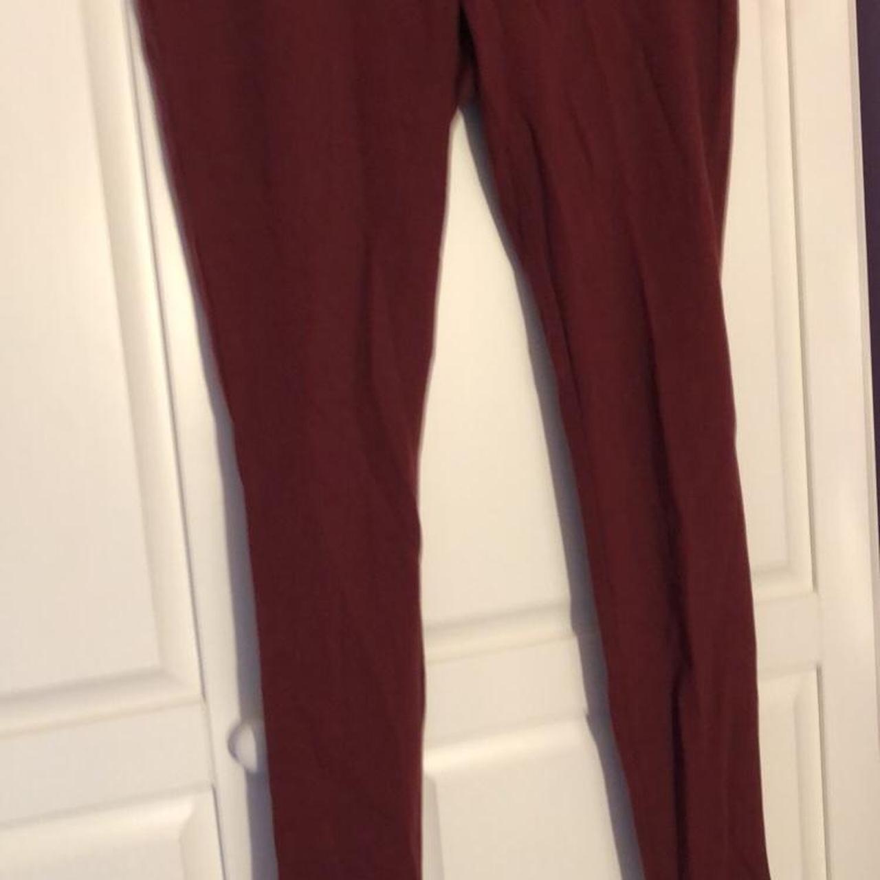 amazon essentials dark red leggings (feels like... - Depop