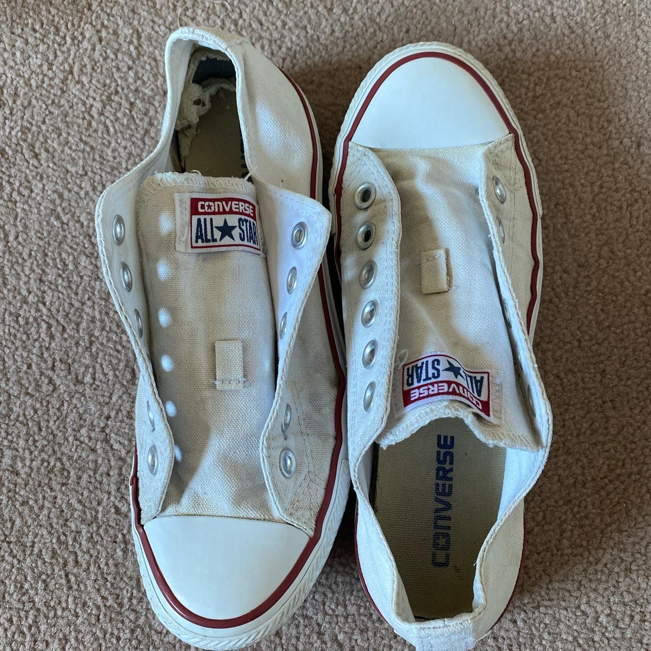 Converse All Star - low tops - white - size 5 - No... - Depop