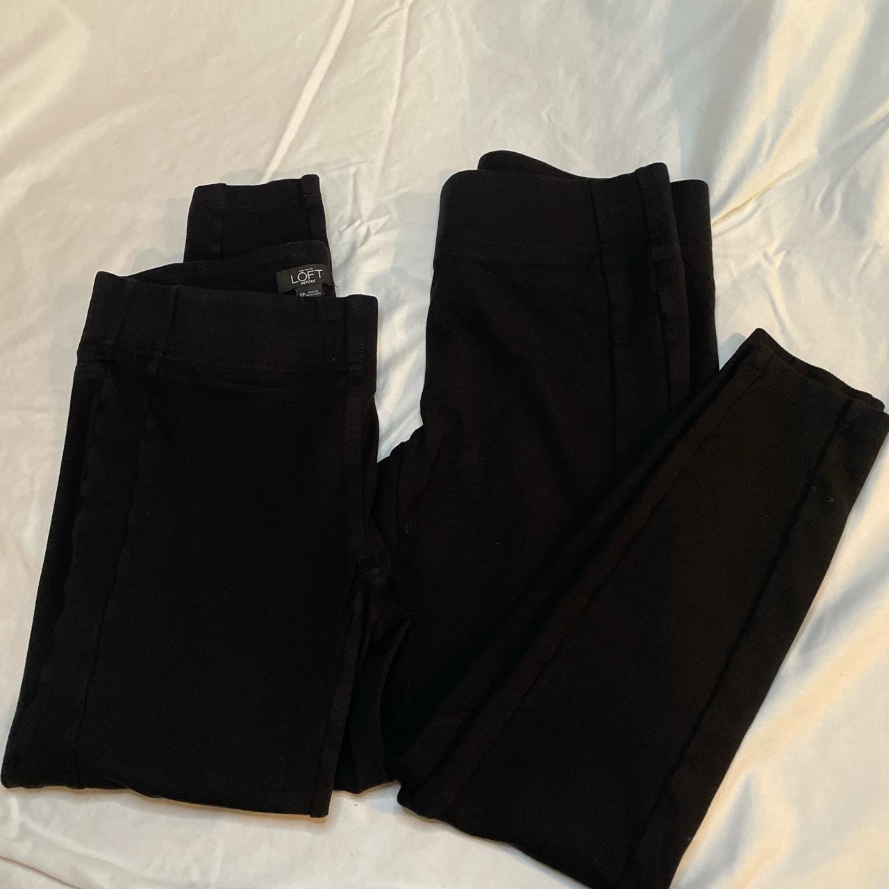 LOFT Women's Black Leggings Depop